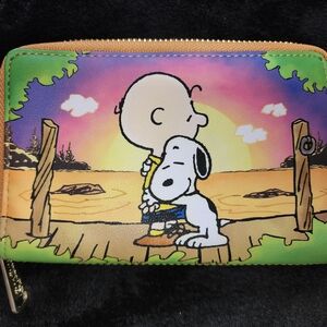 Loungefly Yellow Wallet with Peanuts Design